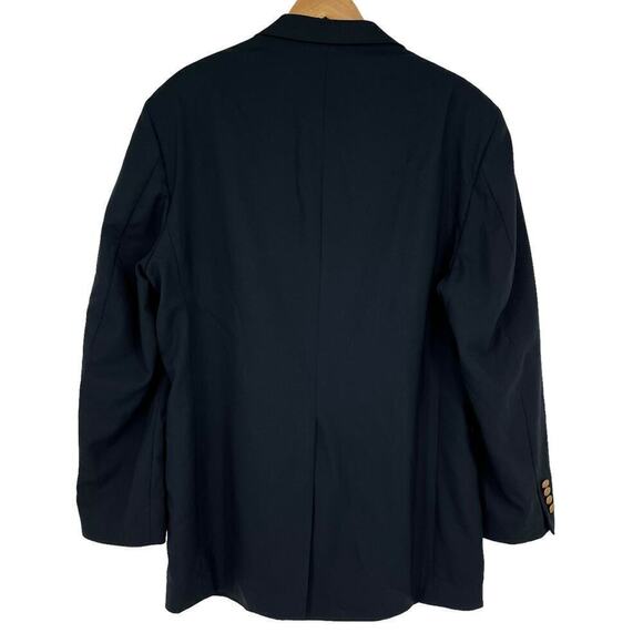 Vintage Bill Blass Sport Coat 100% Worsted Wool Navy Blue Men’s 46 Long - Picture 9 of 11